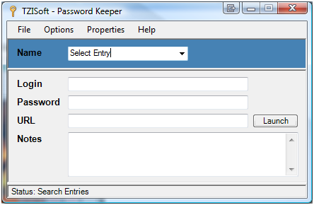TZISoft - Password Keeper screen shot